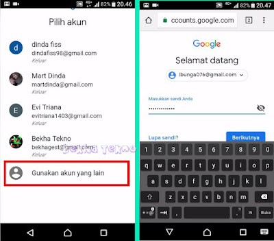 gunakan akun yang lain Tutorial Lengkap Cara Membuat Blog Sendiri Di Hp Android Dengan Mudah Lengkap Dengan Gambar