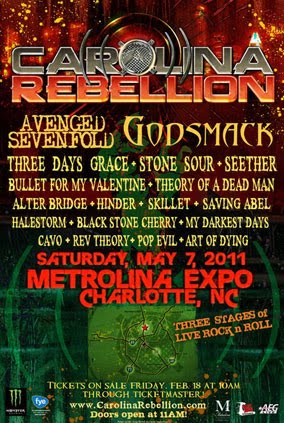 This Just In: Carolina Rebellion unveils schedule This Just In: Carolina Rebellion unveils schedule