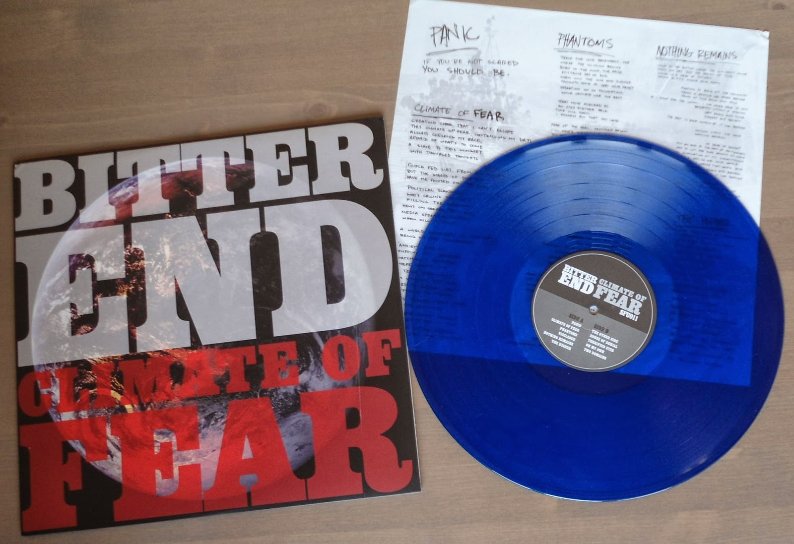 hardcore/metal vinyl dead format 3/3 bitter end climate of fear