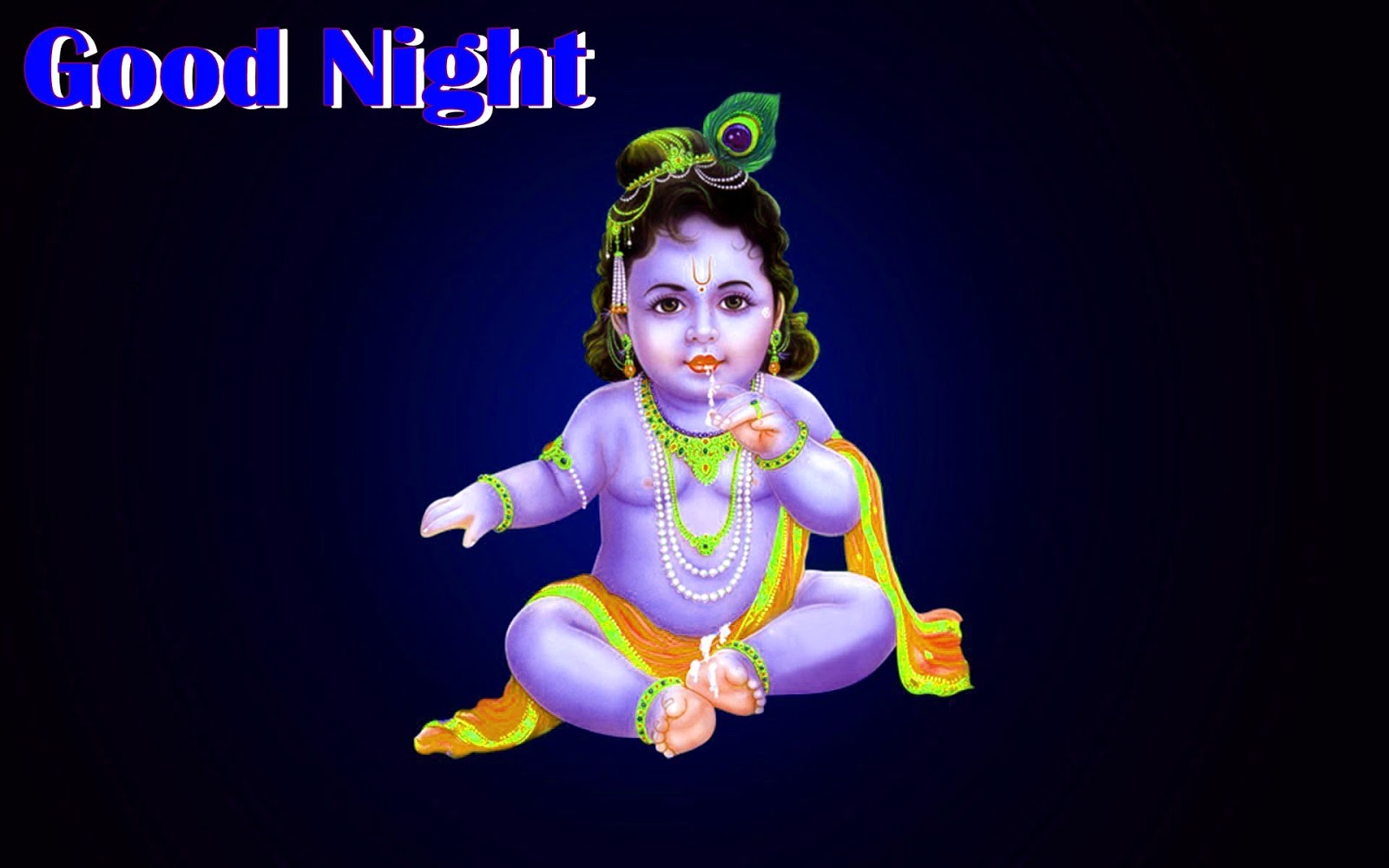 Images for WhatsApp: Good Night With Krishna