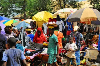 Foumban, Cameroon daily outdoor market