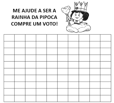 Resultado de imagem para cartela para arrecadar dinheiro para festa junina