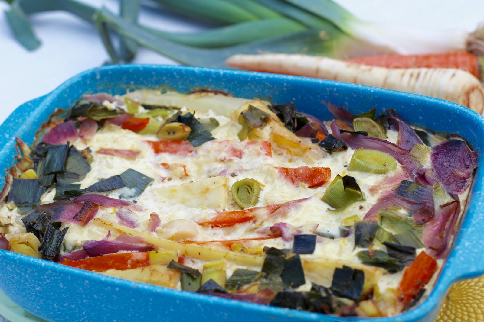 Parsnip Carrot Leek Horseradish Cream Casserole Diary of a Mad Hausfrau