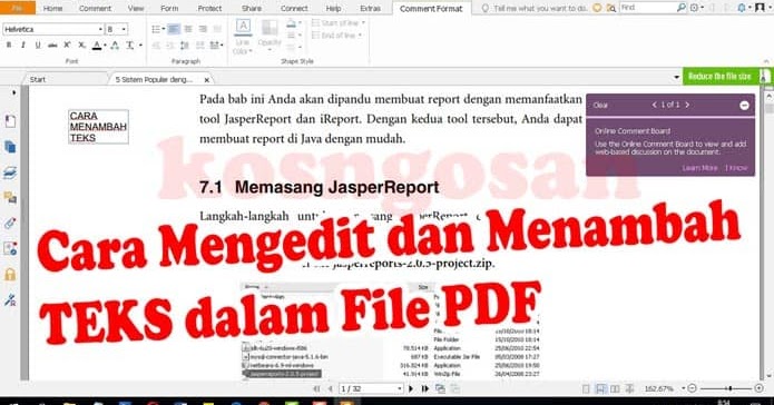 Cara Mengetik Dan Menambah Teks Ke Dalam Pdf Dengan Mudah Kosngosan