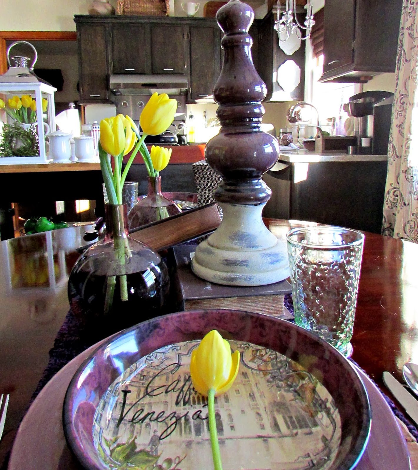 Pasta Dish Tablescape