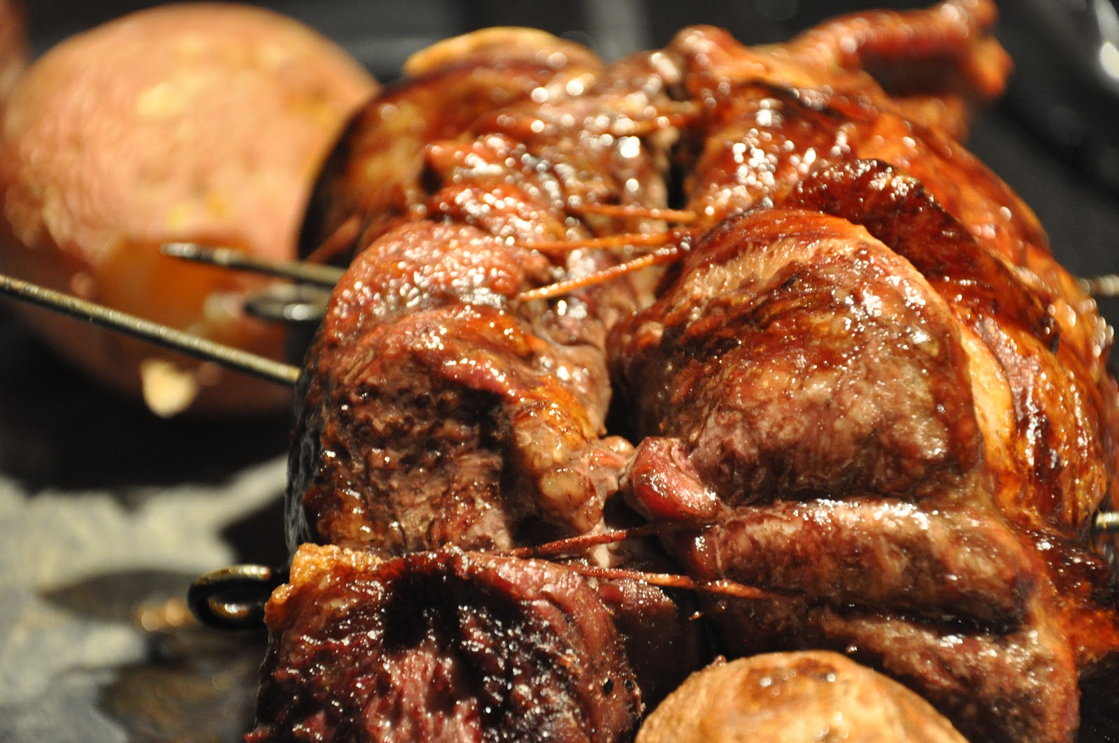 Fire and Food Spit Roasted Lamb with Caper, Anchovy & Mint Salsa