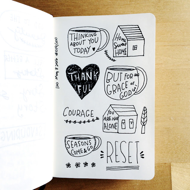 sketchbook conversations, sketchbooks, Moleskine, micron pen, inspiration, hand lettering, Anika Lacerte