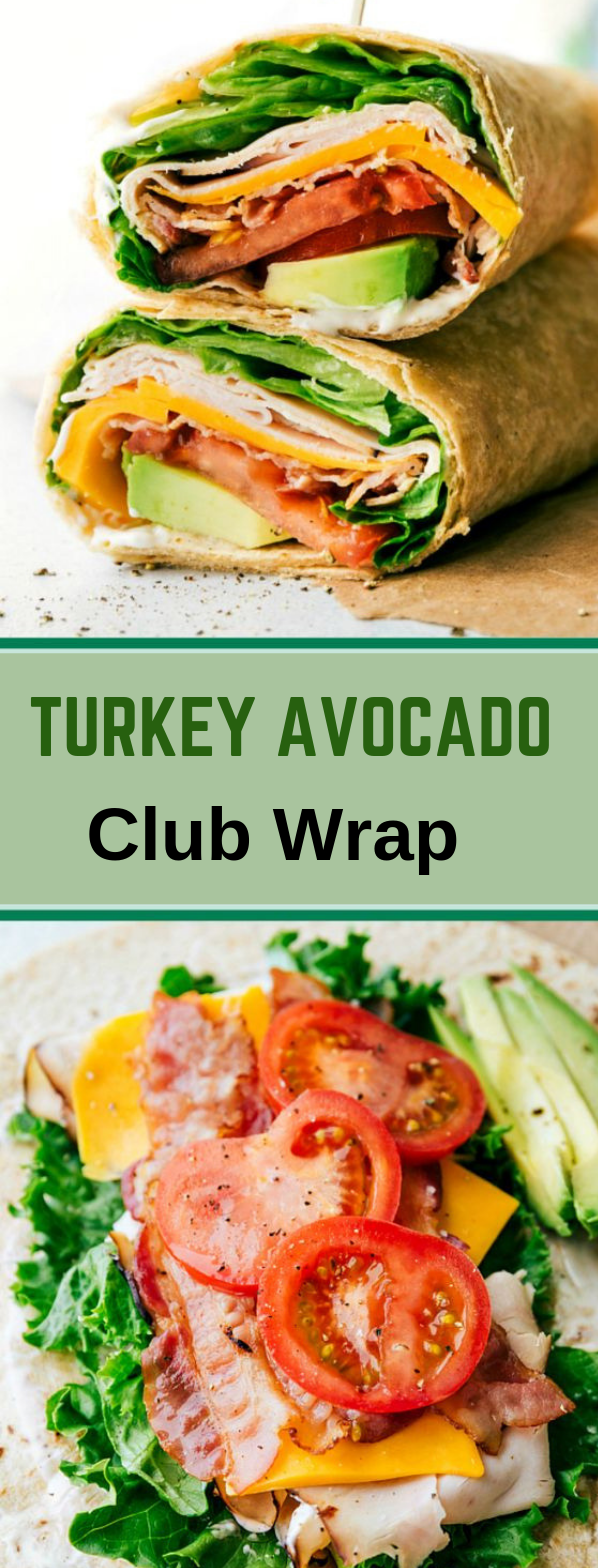 Turkey Avocado Ranch Club Wraps #diet #delicious