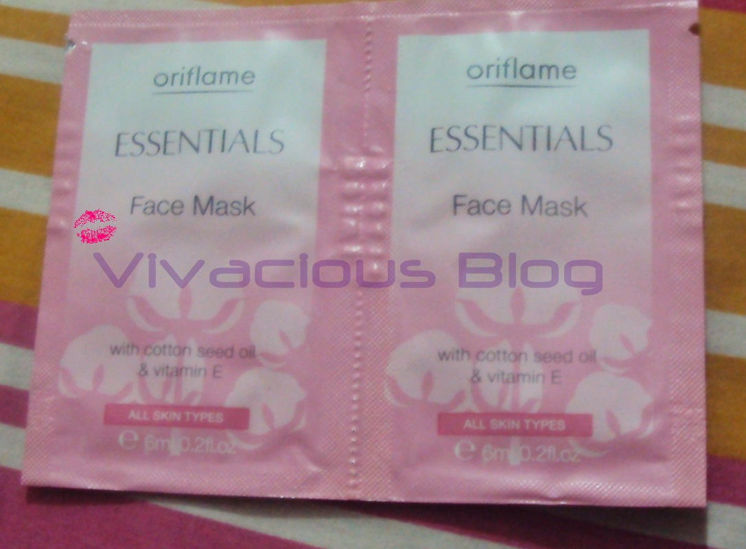Vivacious Blog Oriflame Essentials Face Mask Review