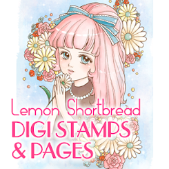 Lemon shortbread Digi Stamps