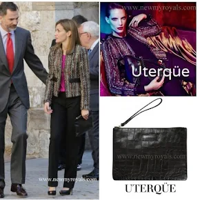 Queen Letizia Style UTERQUE Jacket and Uterque Bags