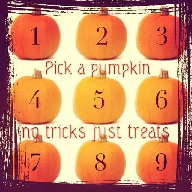 the stampin rn happy halloween pick a numbered pumpkin
