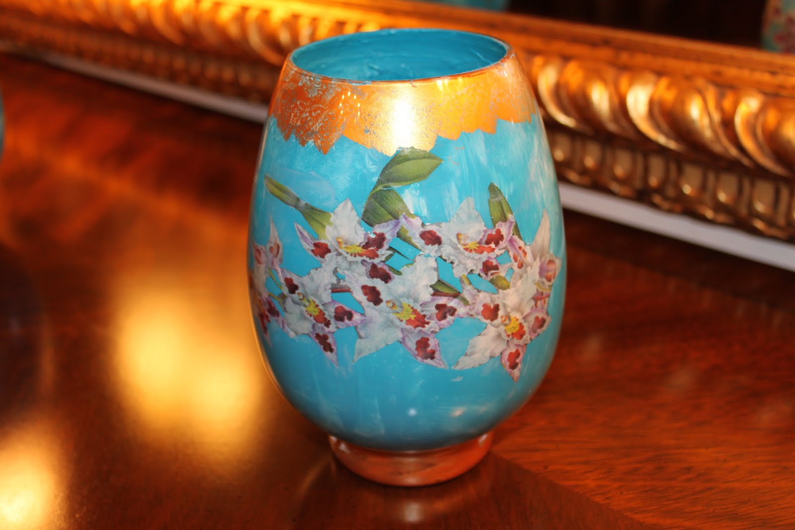 majdoleenart Vases (under glass decoupage)