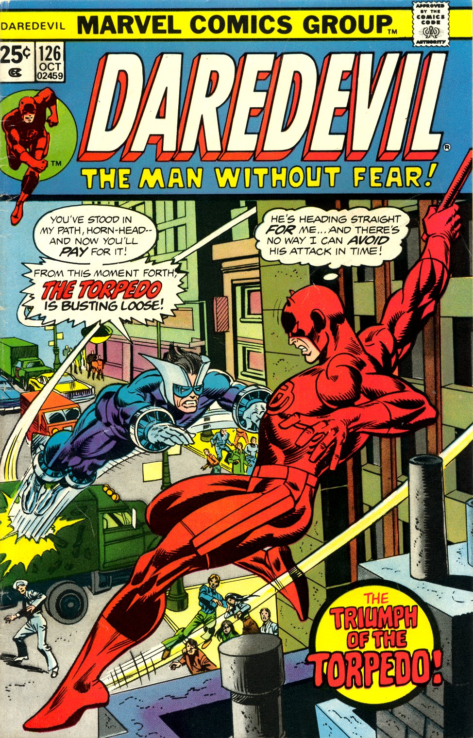 Read online Daredevil (1964) comic -  Issue #126 - 1