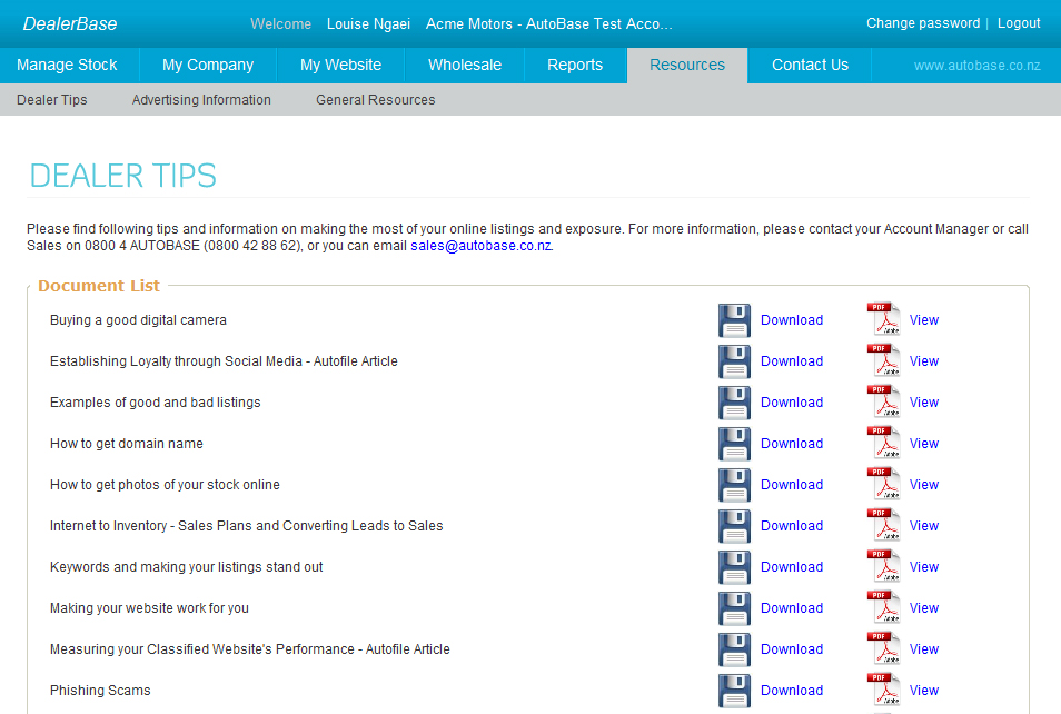AutoBase AutoBase Dealer Services site DealerBase