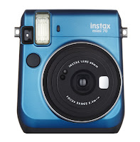 Fujifilm Instax Mini 70 Instant Film Camera, automatic exposure control, hi-key mode, selfie-mode, selfie-mirror, self-timer, macro mode, landscape mode