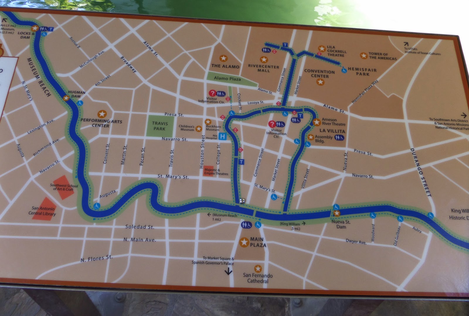 San Antonio Riverwalk Map Printable