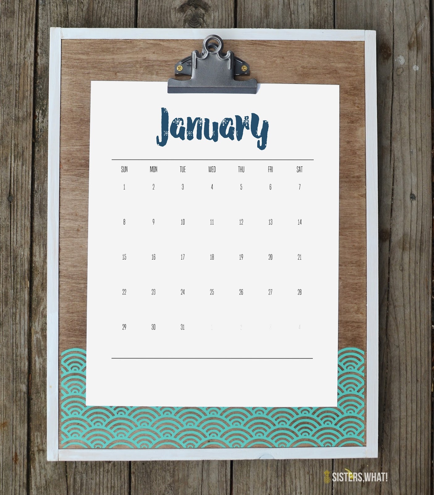 2017 Calendar Free Printable 