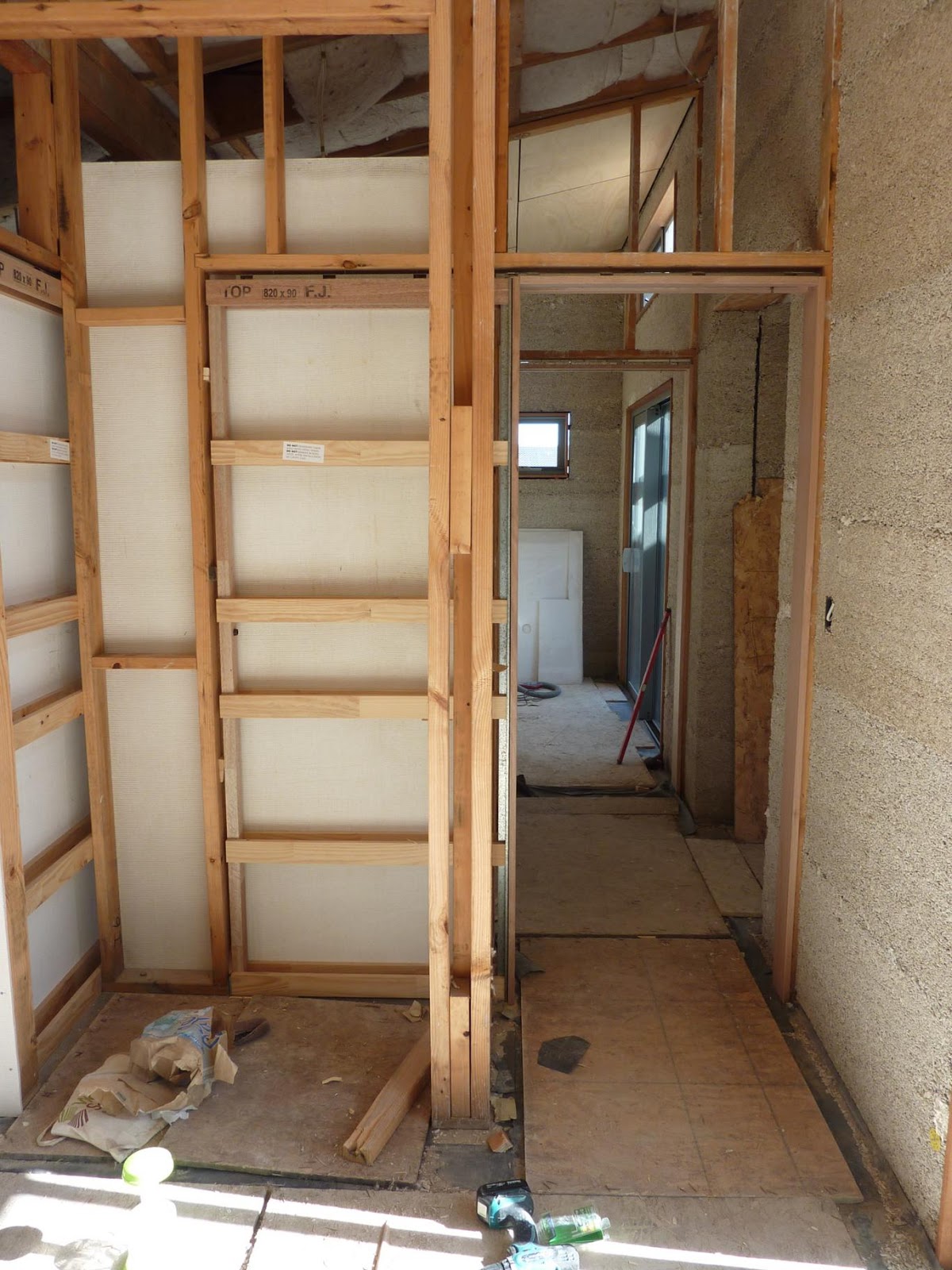 Culburra Hemp House Installing Cavity Sliding Doors