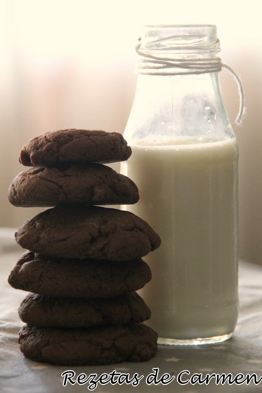 Galletas de chocolate y granada