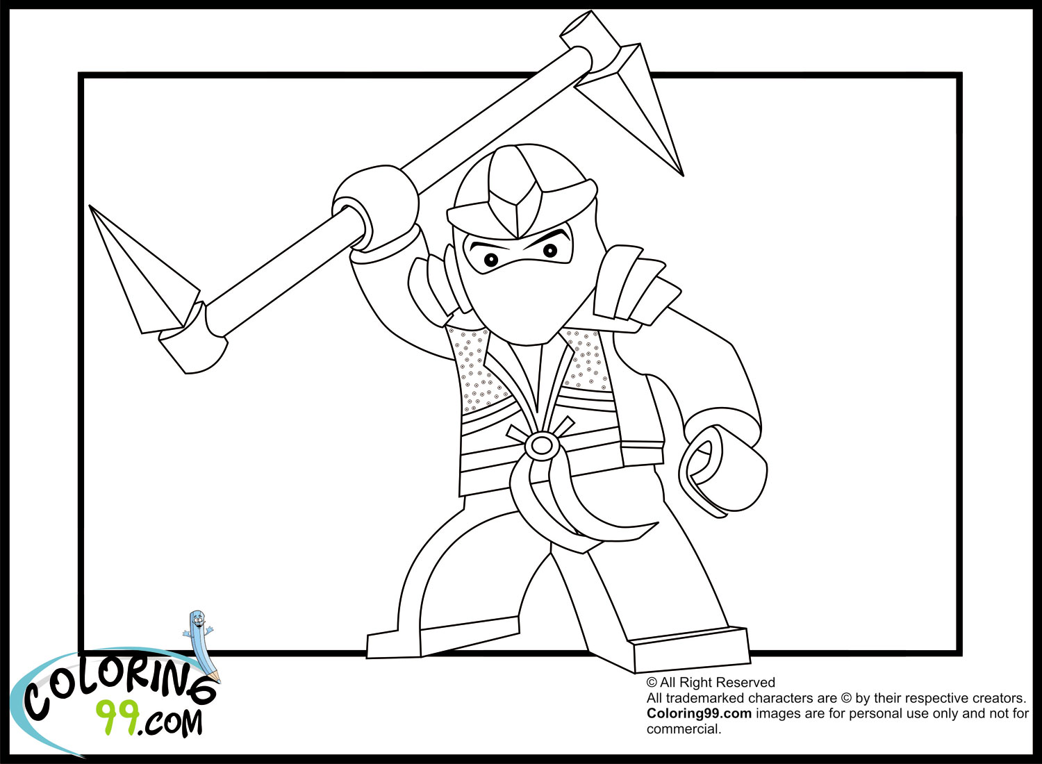 LEGO Ninjago Coloring Pages  Minister Coloring