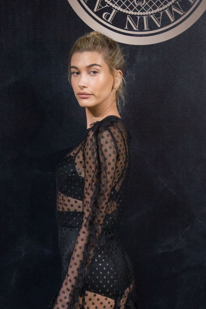 Hailey Baldwin – L’Oreal X Balmain Party in Paris – Fashion Style