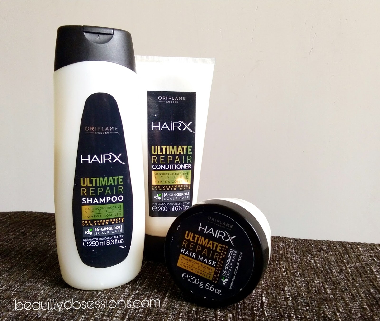 Oriflame HairX Ultimate Repair Shampoo, Conditioner and Hair Mask Review