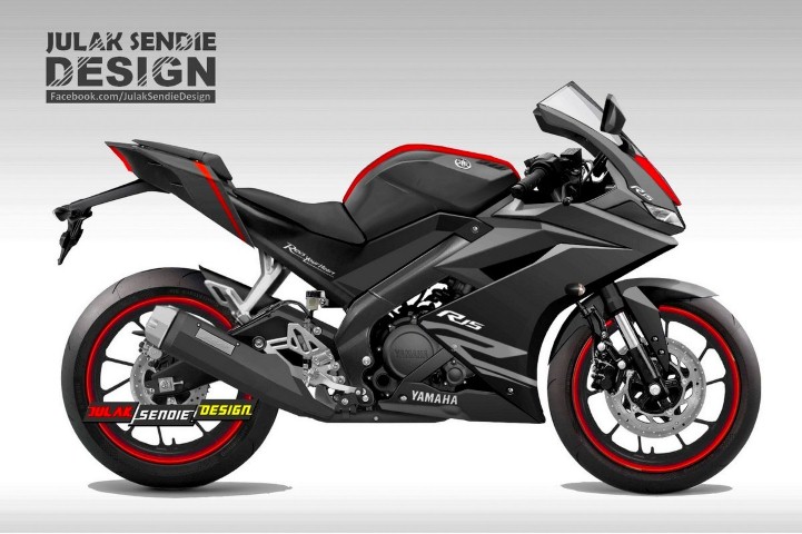 Begini Bentuk Renderan Yamaha R15 V3 2017 Ala Julak Sendie Kental