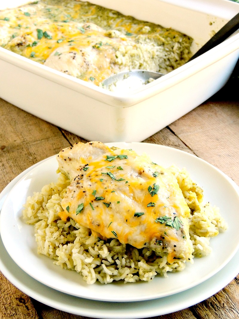 Oven Baked Creamy Green Chile Chicken Bobbi's Kozy Kitchen