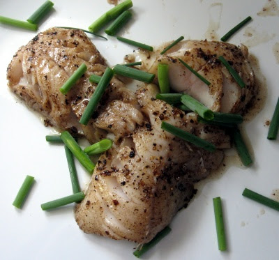 seared butterfish filet