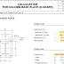 CALCULATION REPORT FOR COLUMN BASE PLATE - worksheet xls