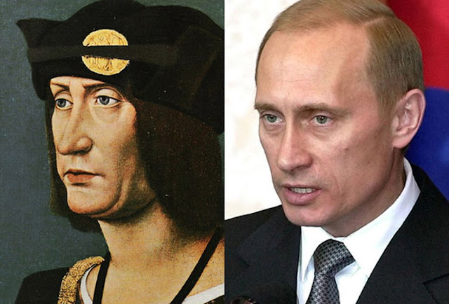 Parecidos razonables: Luis XII y Vladimir Putin.