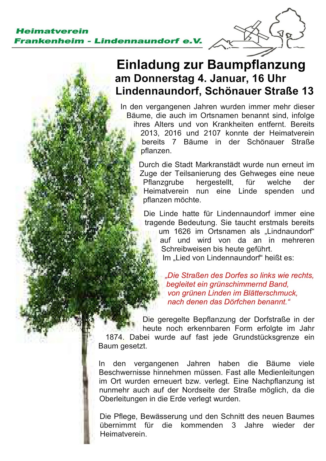 Heimatverein Frankenheim Lindennaundorf 2017