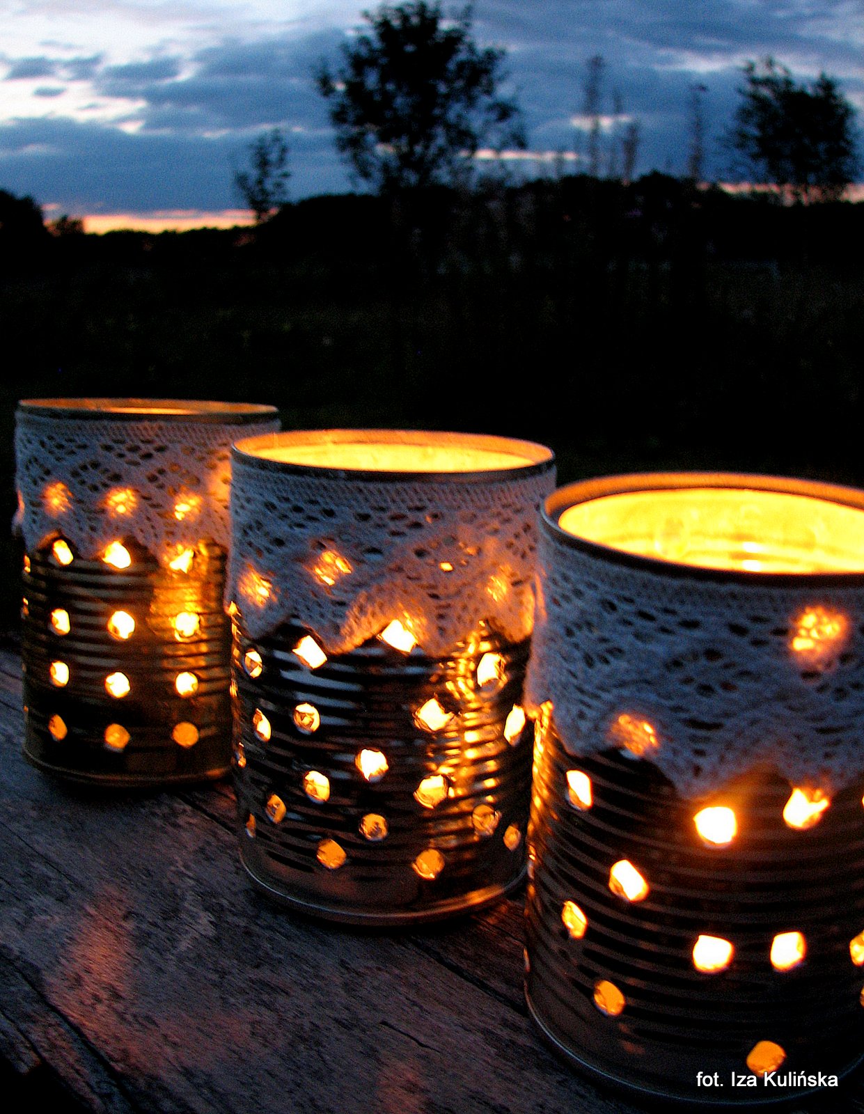 Lampiony z puszek po warzywach Smaczna Pyza