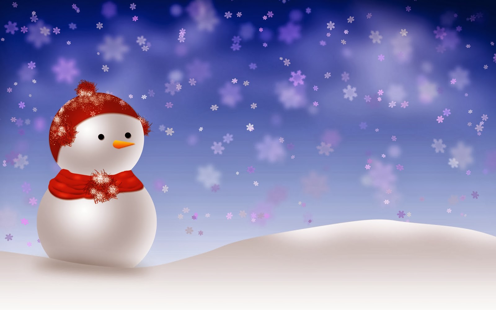 Cute Christmas Snowman Desktop