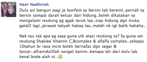 testimoni alahan seafood shaklee