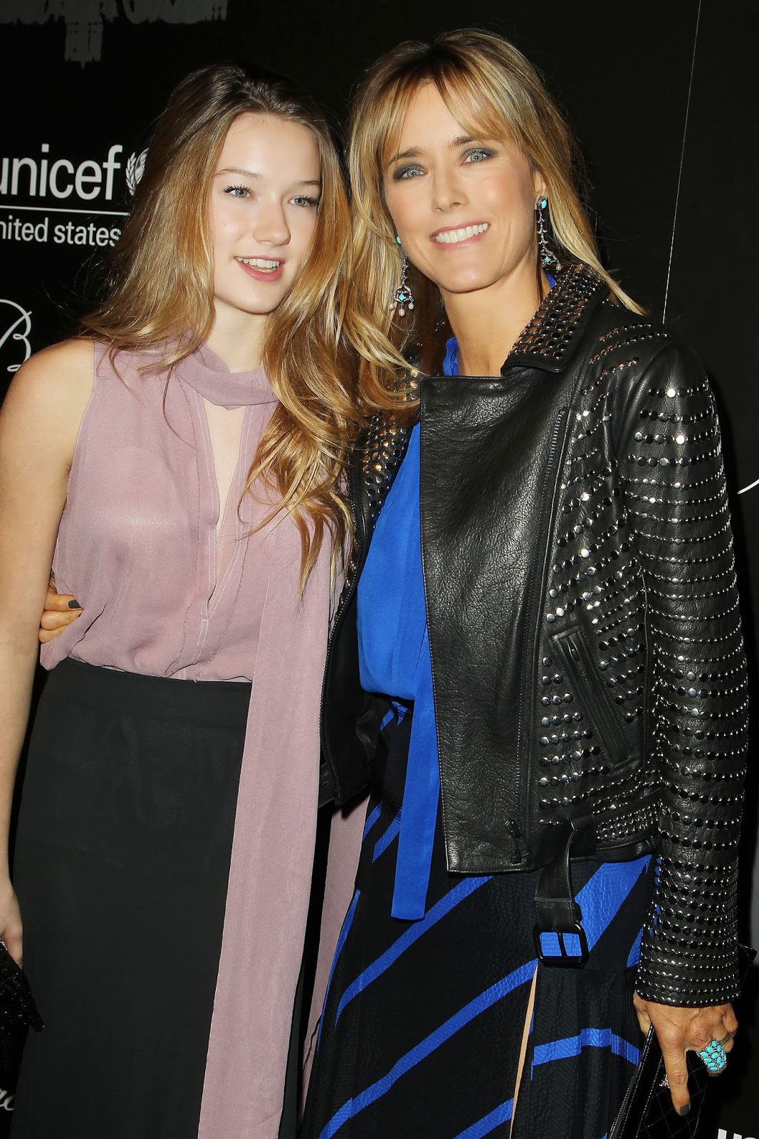 Téa Leoni and her daugther West Duchovny attend The Ninth Annual UNICEF Snowflake Ball Téa
