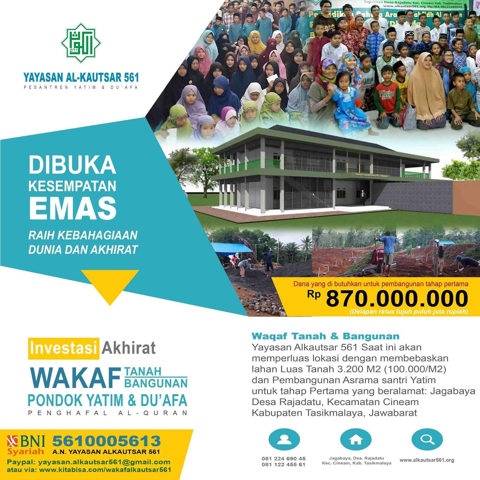 YAYASAN ALKAUTSAR 561: Investasi Akhirat