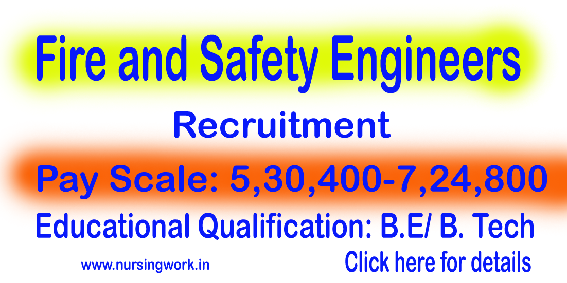 Fire and Safety Engineers Recruitment