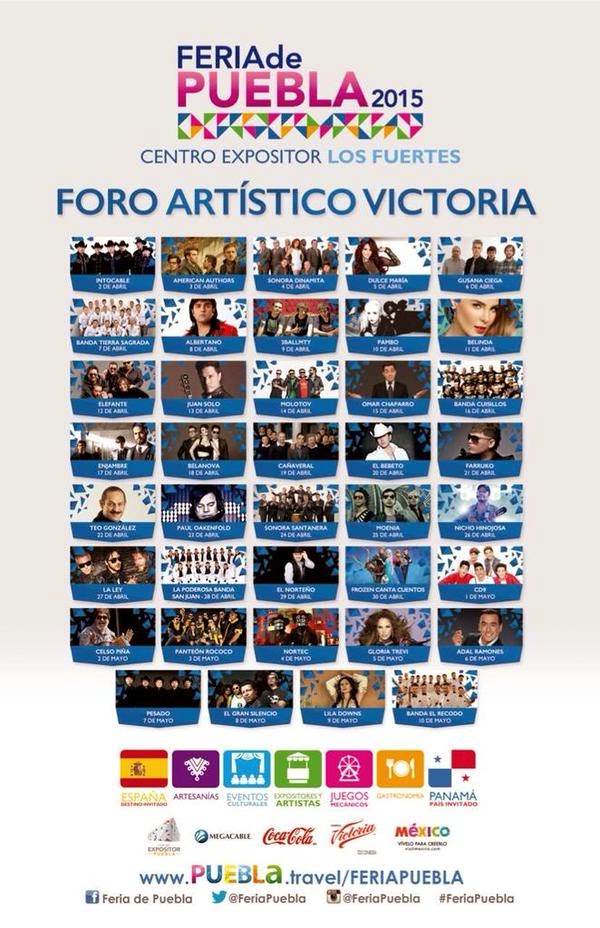 Feria Puebla 2015 foro artistico victoria