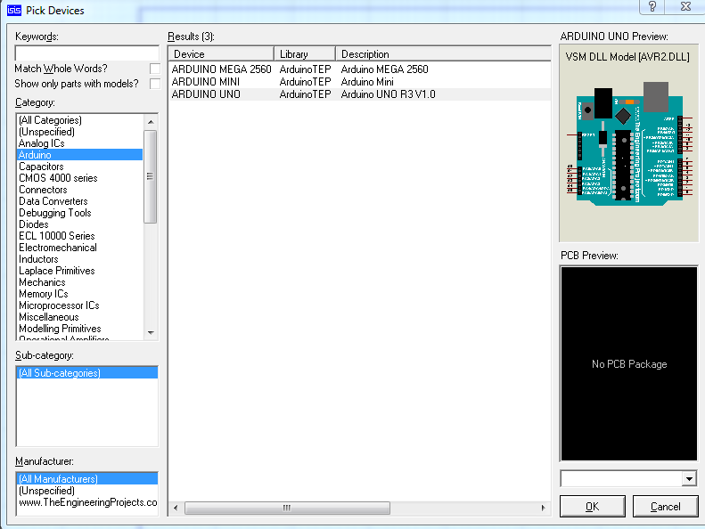 Berbagi Bersama: Menambahkan Arduino Pada Library Proteus