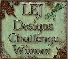 I'm a winner at LEJ Designs!