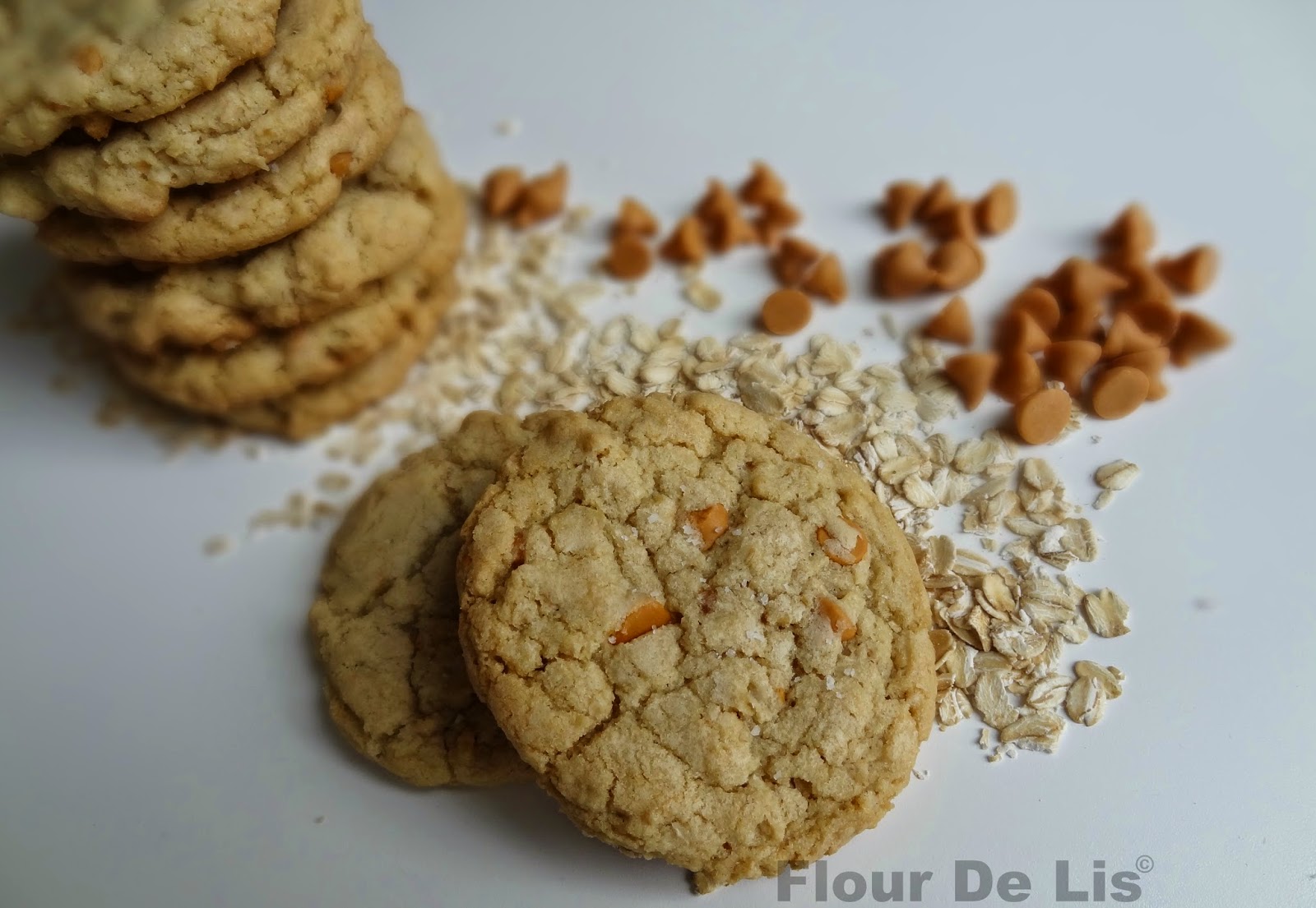 Flour De Lis Chewy Salted Butterscotch Oatmeal Cookies