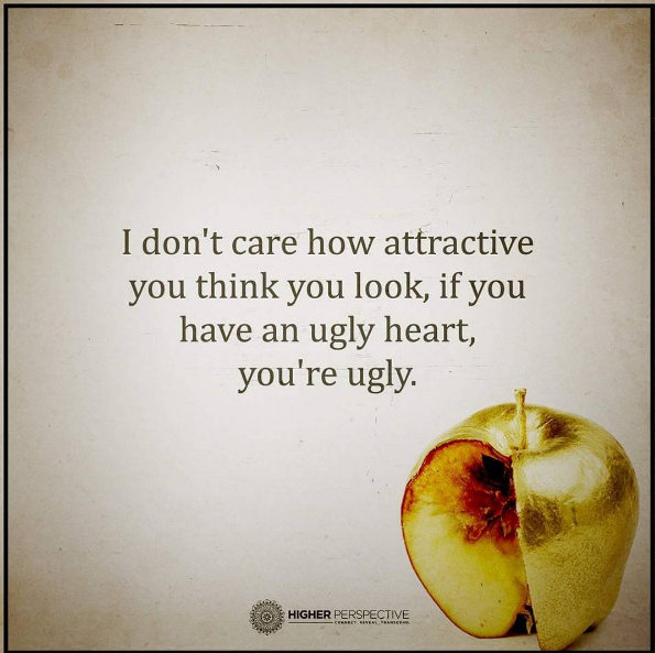 i don't care how attractive you think you look, if you have an ugly