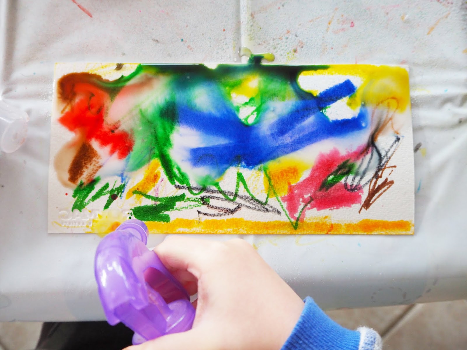 Learn with Play at Home Watercolour Paper and Markers. Process Art for