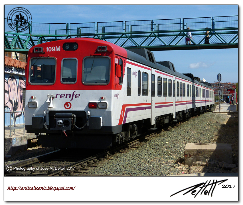 Antíc "detalles de una ciudad" Apeadero Ferroviario de San Gabriel