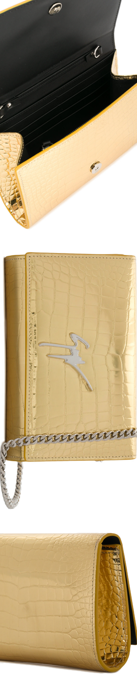 GIUSEPPE ZANOTTI DESIGN Lory Clutch in Gold