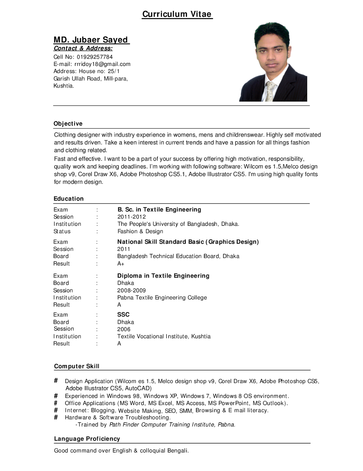 free downloadable pdf resume templates