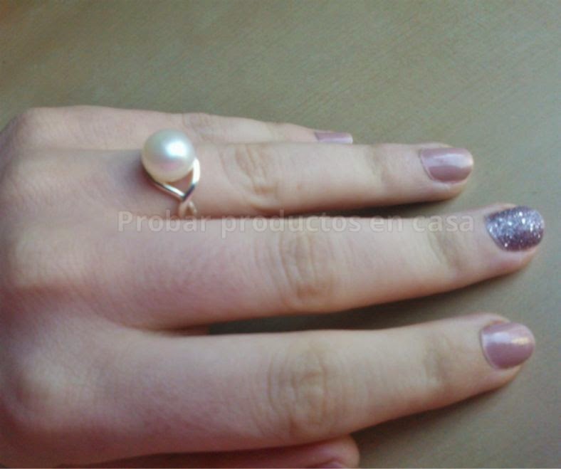 Anillo Bijouteria perla con plata