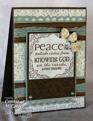 Our Daily Bread designs "Peace - the Full of Grace Collection" Designer Connie McCotter